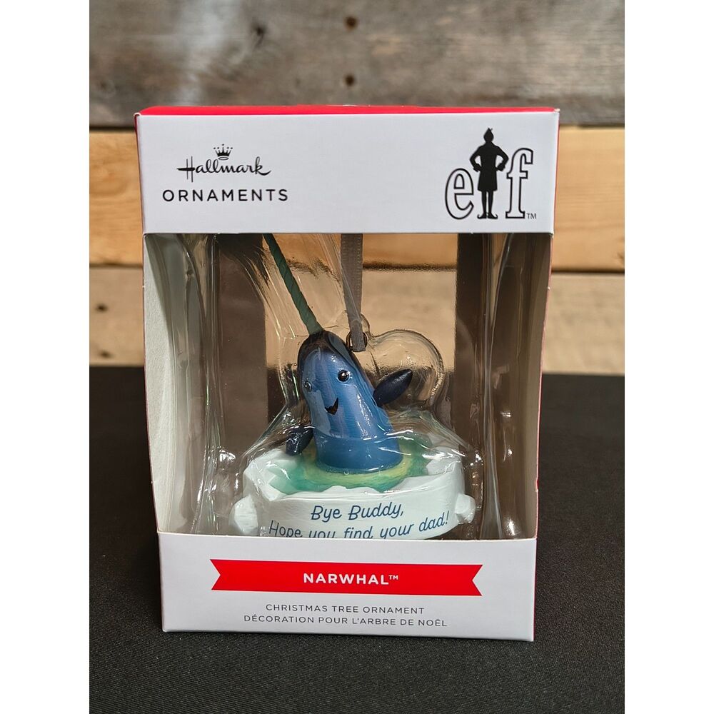 NEW & Sealed Elf Narwhal Hallmark Christmas Ornament